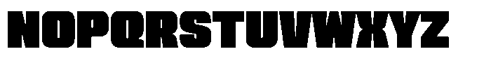 Genaron Black Expanded Font UPPERCASE