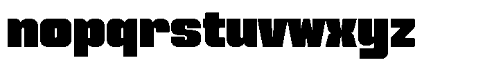 Genaron Black Expanded Font LOWERCASE