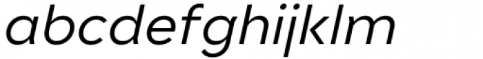 Genau Regular Oblique Font LOWERCASE