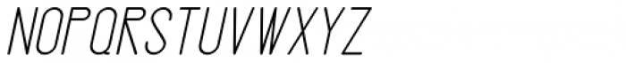 Gendos Regular Italic Font UPPERCASE
