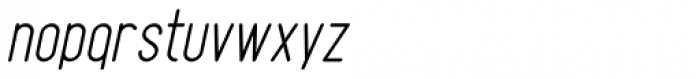 Gendos Semi Bold Italic Font LOWERCASE