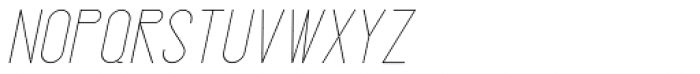 Gendos Thin Italic Font UPPERCASE