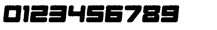 Gendred Circular Eroded Italic Font OTHER CHARS