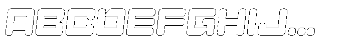 Gendred Circular Outline Italic FONT