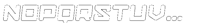 Gendred Circular Outline Italic Font LOWERCASE