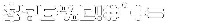 Gendred Circular Outline Font OTHER CHARS