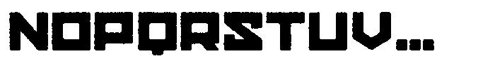 Gendred Eroded Font UPPERCASE