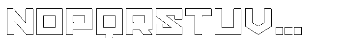 Gendred Outline Font UPPERCASE