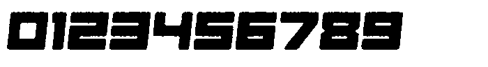 Gendred Rounded Eroded Italic Font OTHER CHARS
