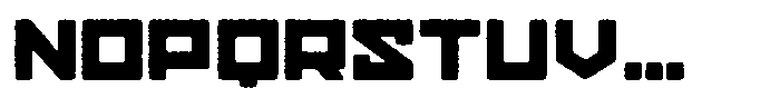 Gendred Rounded Eroded Font LOWERCASE