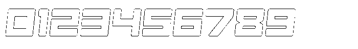 Gendred Rounded Outline Italic Font OTHER CHARS