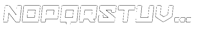 Gendred Rounded Outline Italic Font LOWERCASE