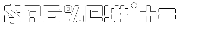 Gendred Rounded Outline Font OTHER CHARS