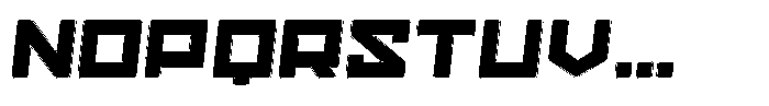 Gendred Rounded Rimmed Italic Font UPPERCASE