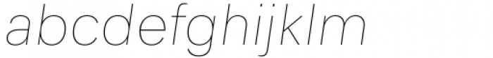 Genera Grotesk Italic Variable Font LOWERCASE