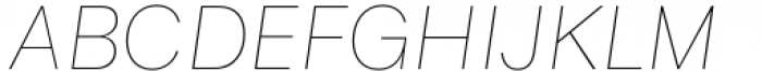 Genera Grotesk Thin Italic Font UPPERCASE