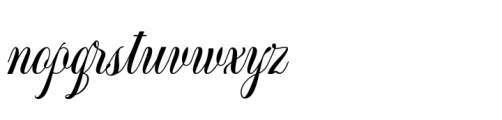 Generale Script Bold Italic Font LOWERCASE