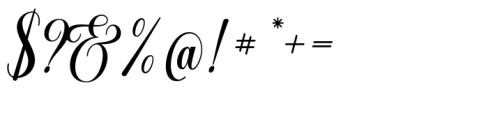 Generale Script Bold Font OTHER CHARS