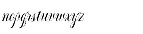 Generale Script Italic Font LOWERCASE