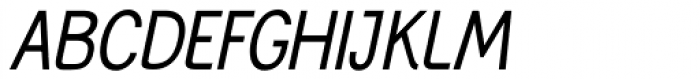 Generation Gothic Condensed Italic Font UPPERCASE