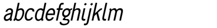 Generation Gothic Condensed Italic Font LOWERCASE