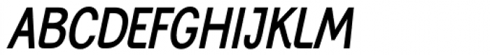 Generation Gothic Condensed Medium Italic Font UPPERCASE