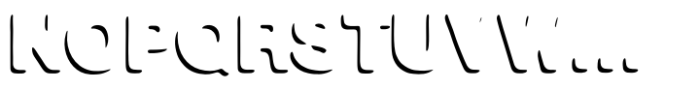 Generic G25 ES Formal Shadow Font UPPERCASE