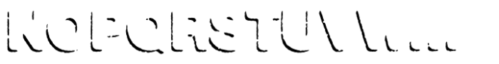 Generic G85 ES Rough Shadow Font UPPERCASE
