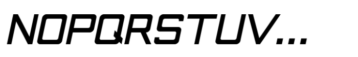 Generic Squared JNL Oblique Font UPPERCASE