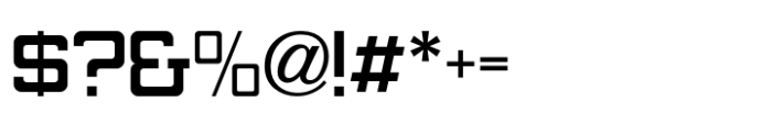 Generic Squared JNL Regular Font OTHER CHARS