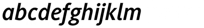 Generis Sans Com Bold Italic Font LOWERCASE