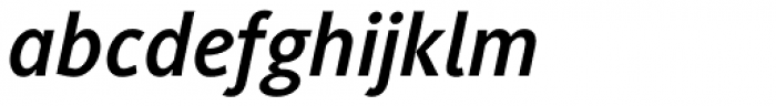 Generis Sans Pro Bold Italic Font LOWERCASE