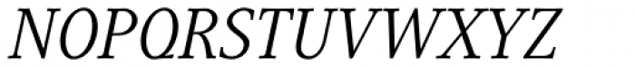 Generis Serif Com Italic Font UPPERCASE