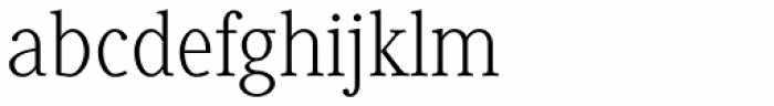 Generis Serif Com Light Font LOWERCASE