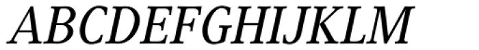 Generis Serif Pro Medium Italic Font UPPERCASE