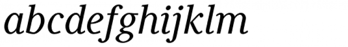 Generis Serif Pro Medium Italic Font LOWERCASE