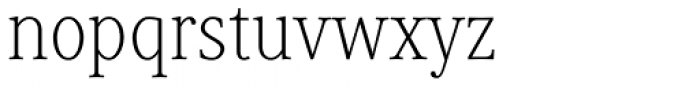 Generis Serif Pro Thin Font LOWERCASE