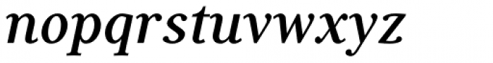 Generis Serif Std Bold Italic Font LOWERCASE