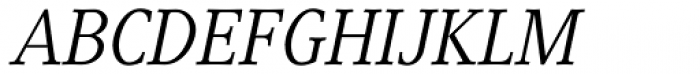 Generis Serif Std Regular Italic Font UPPERCASE