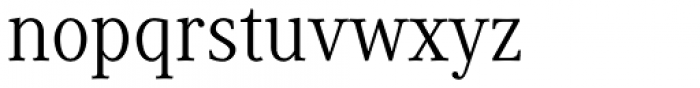 Generis Serif Std Regular Font LOWERCASE