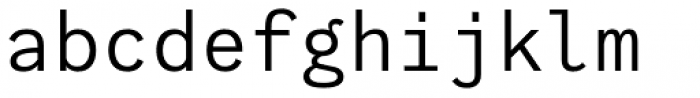 Generisch Mono Regular Font LOWERCASE