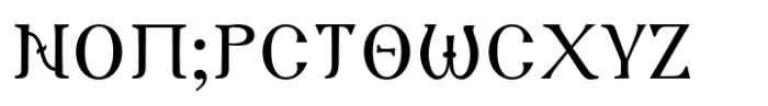 Genesis Std Regular Font UPPERCASE