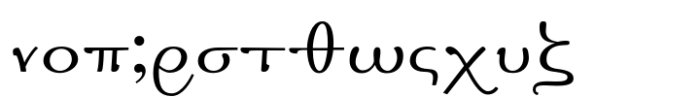 Genesis Std Regular Font LOWERCASE