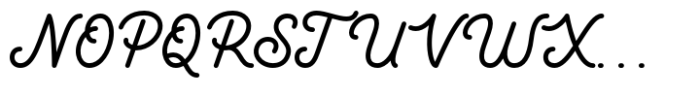 Genilla Regular Font UPPERCASE