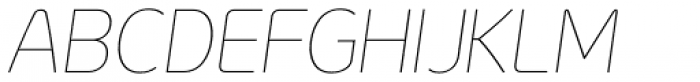 Genius Thin Italic Font UPPERCASE