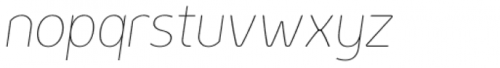 Genius Thin Italic Font LOWERCASE