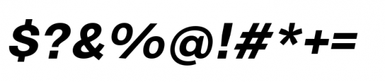 Genora Sans Bold Italic Font OTHER CHARS