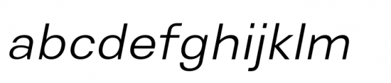 Genora Sans Light Italic Font LOWERCASE