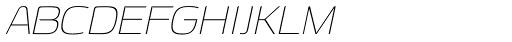 Genos Thin Italic Font UPPERCASE