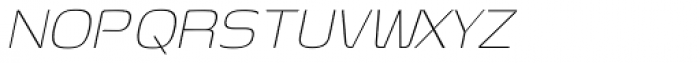 Genos Thin Italic Font UPPERCASE